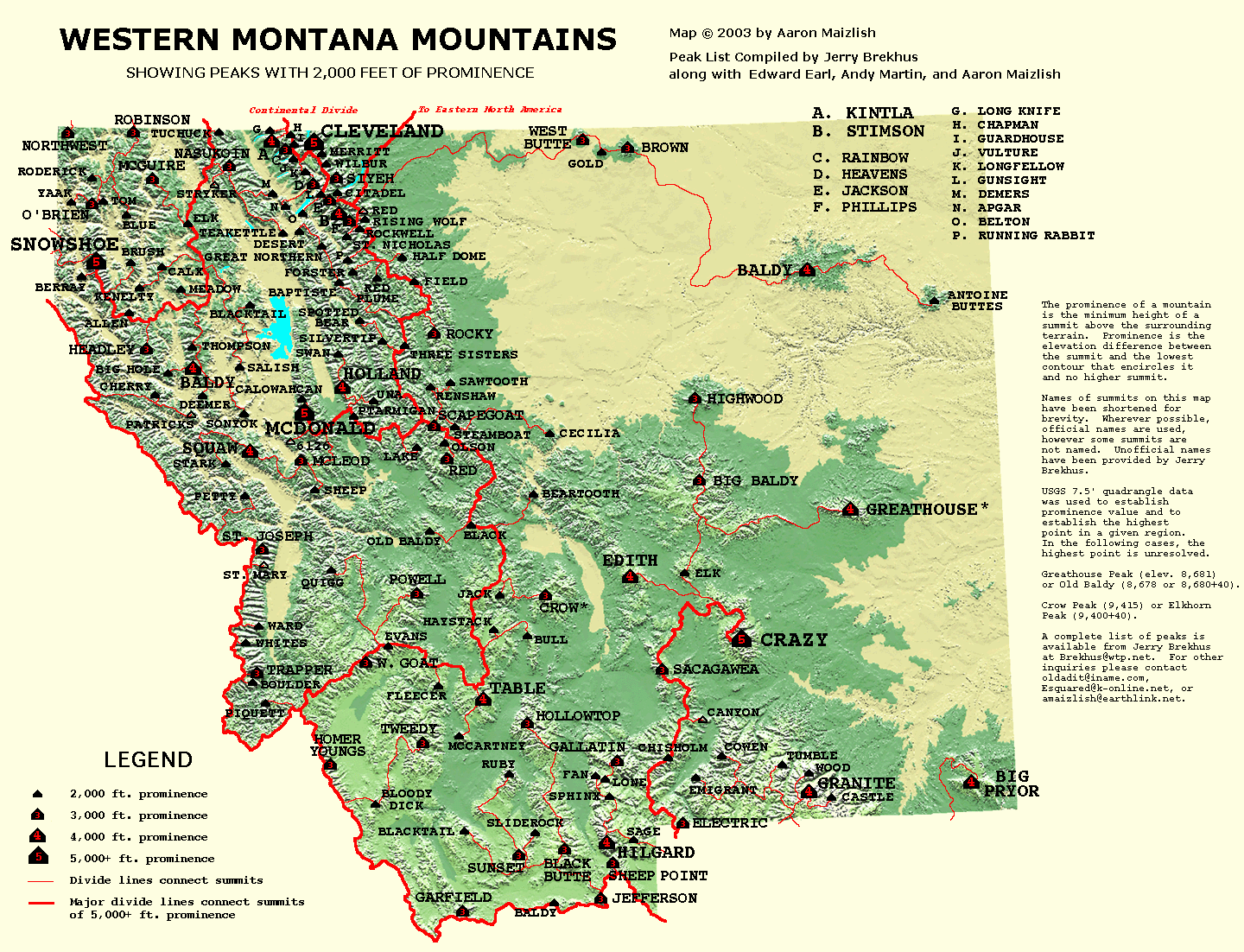 27 Montana Mountain Ranges Map Maps Database Source
