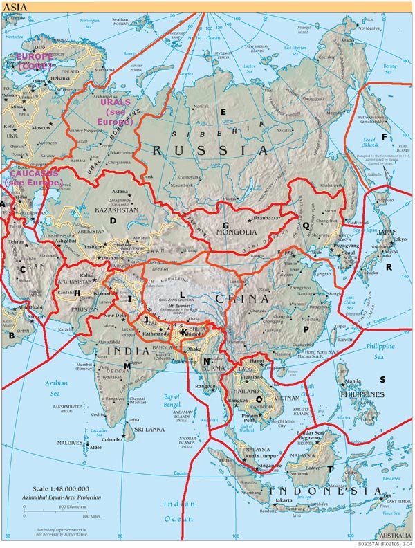 Clickable Map of Asia Ultra-Prominent Mountains