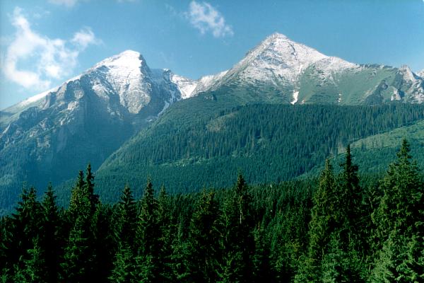 White Tatras Havran 2052m 401m left and Zdiarska vidla 2142m c172m photo